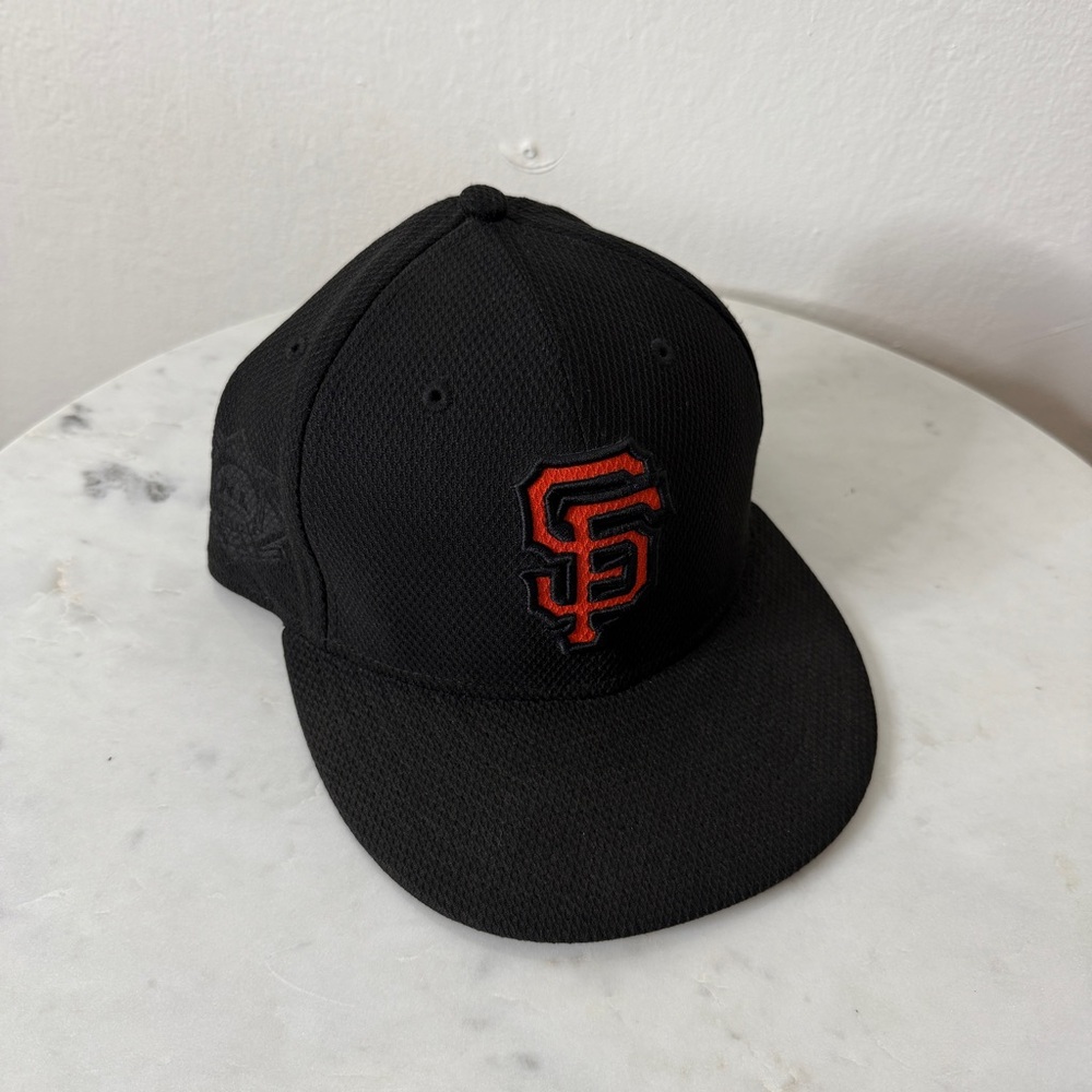 Black San Francisco Giants New Era Batting Practice Fitted Hat